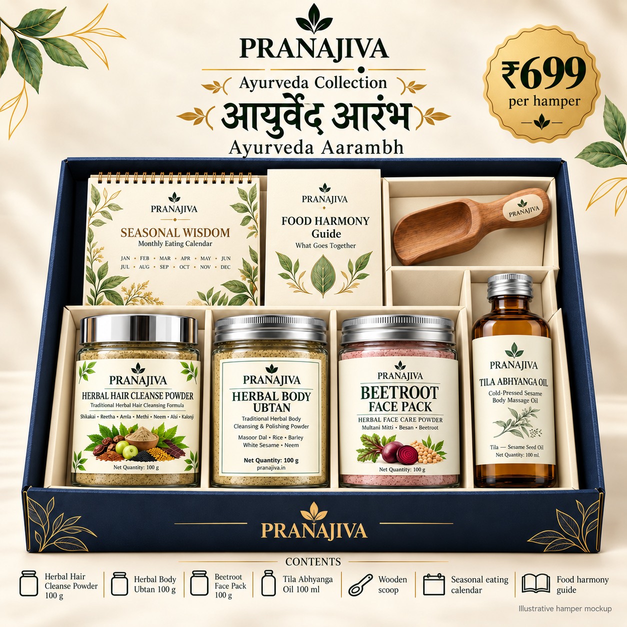 PranaJiva Ayurveda Aarambh Gift Hamper - Image 1