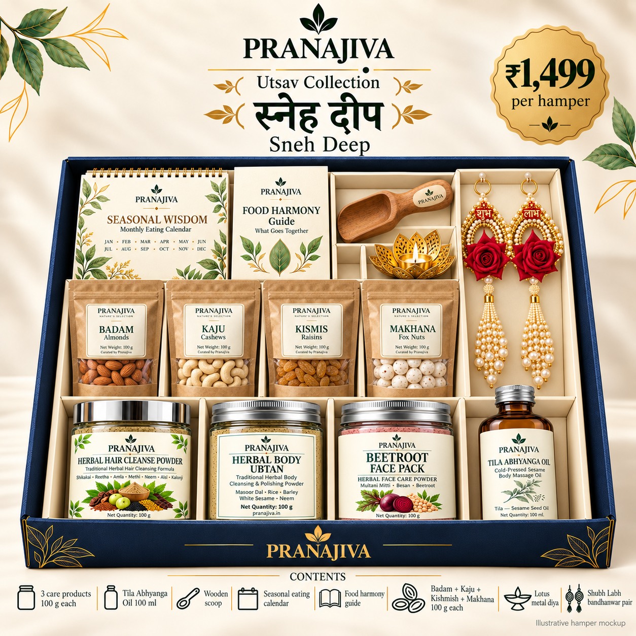 PranaJiva Sneh Deep Gift Hamper - Image 1